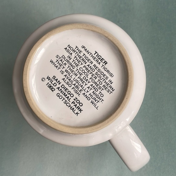 San Diego Zoo Wild Animal Park Tiger Mug 12 oz. + Bonus Mug - Picture 7 of 14